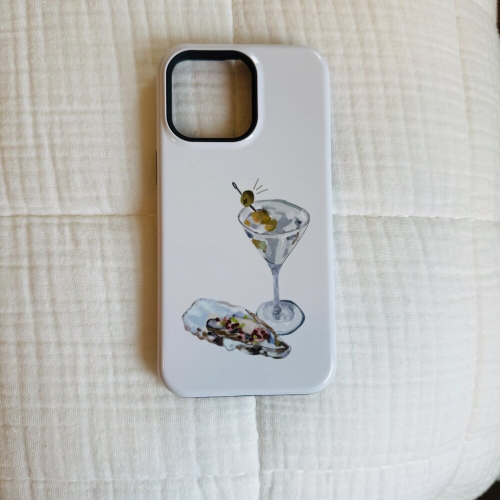 New Iphone 15 Pro Max Dirty Martini and Oysters Phone Case